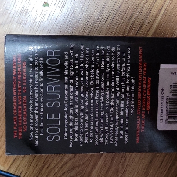 Sole Survivor by Dean Koontz - Picture 2 of 2